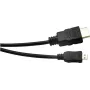 EXERTIS CONNECT Micro-HDMI-kabel, High Speed met Ethernet, verguld, HDMI type A naar Micro HDMI type D, 2,0 m 128495