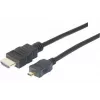 EXERTIS CONNECT Micro-HDMI-kabel, High Speed met Ethernet, verguld, HDMI type A naar Micro HDMI type D, 2,0 m 128495