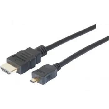 EXERTIS CONNECT Micro-HDMI-kabel, High Speed met Ethernet, verguld, HDMI type A naar Micro HDMI type D, 2,0 m 128495