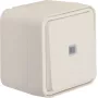 Hager WNC021B schakelaar, opbouw, verlicht, 1 NO, IP55, polarwit