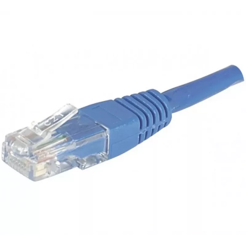 EXERTIS CONNECT CAT.6 U/UTP-patchkabel, 1,5 m, blauw, RJ45, trekontlasting 246740