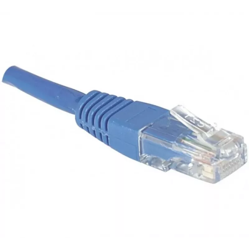 EXERTIS CONNECT CAT.6 U/UTP-patchkabel, 1,5 m, blauw, RJ45, trekontlasting 246740