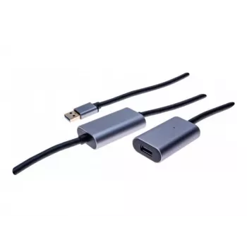 EXERTIS CONNECT actieve USB 3.0-verlengkabel 10m, USB-A stekker naar USB-A bus, 5Gbps, zwart 149264