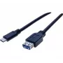 EXERTIS CONNECT USB-C naar USB-A adapterkabel, 50 cm, zwart 150319