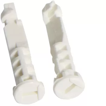 HAGER afdichtingsbout ZZ71A, 2 stuks, staal, 6 mm diameter, 30 mm lengte, voor Somfy buismotoren