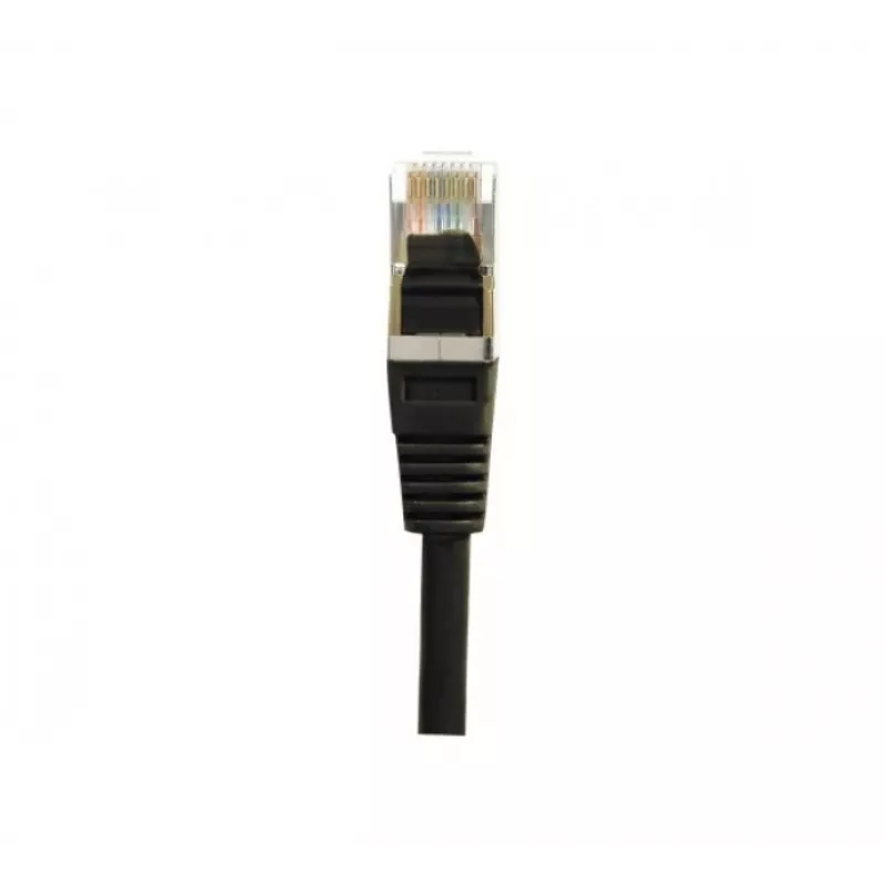 EXERTIS CONNECT Cat.6 F/UTP-patchkabel, 25 m, zwart, RJ45, slim snagless boot 234290