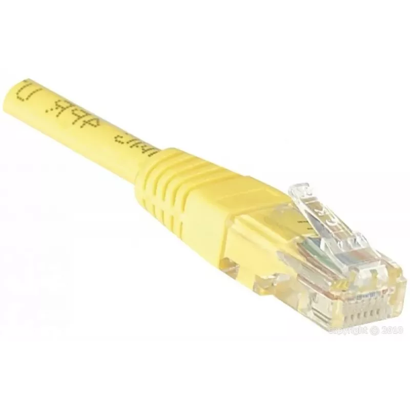 EXERTIS CONNECT Cat6 U/UTP-patchkabel, RJ45, geel, 1,5 m, snagless EXC245740