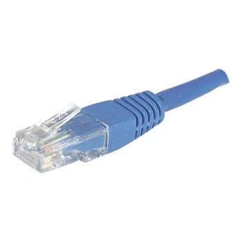 EXERTIS CONNECT CAT.6 U/UTP ongeaarde koper-patchkabel, blauw, 15,0 m, RJ45 met trekontlasting 246761