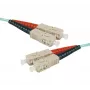 Exertis Connect OM3 SC duplex naar SC duplex glasvezel-patchkabel, aqua, 30 m 392759