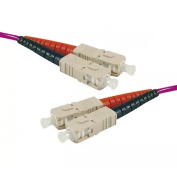 Exertis Connect OM4 glasvezel-patchkabel, SC Duplex naar SC Duplex, UPC, 20 m, 50/125 µm, HD, 2 mm 392818