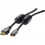 EXERTIS CONNECT mini-HDMI-kabel, High-Speed-HDMI, verguld, HDMI Type-A stekker naar mini-HDMI Type-C stekker, 3,0 m 128280