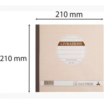 Le Dauphin pakbonboek, 210 x 210 mm, duplicaat (1162D) - 1 boek