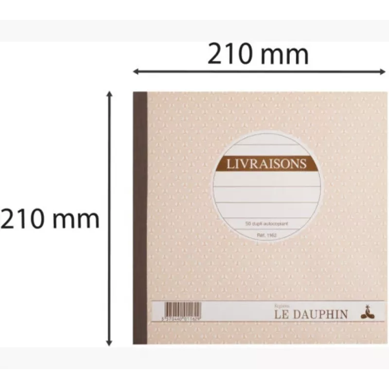 Le Dauphin pakbonboek, 210 x 210 mm, duplicaat (1162D) - 1 boek