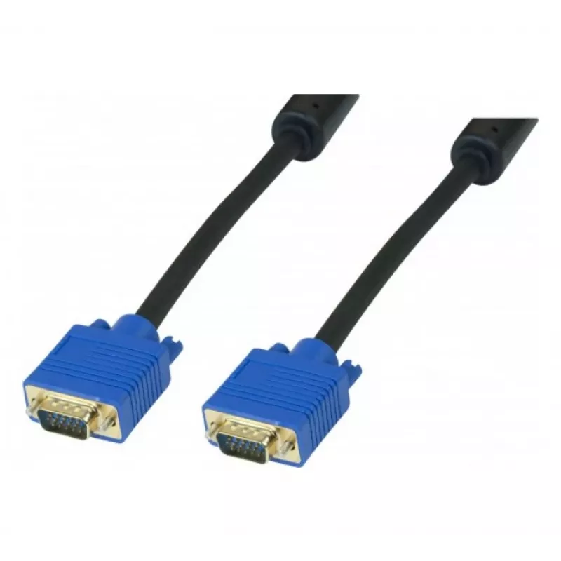 EXERTIS CONNECT S-VGA premium-monitorkabel, pin 9 verbonden, 15-pol. HD D-Sub stekker/stekker, 5,0 m 138721