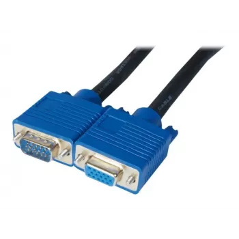 EXERTIS CONNECT premium S-VGA-verlengkabel, 15,0 m, zwart 138841