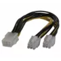 EXERTIS CONNECT PCI Express stroomadapterkabel 6-pin naar 2x 6-pin (146694)
