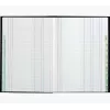 Le Dauphin agenda boek A4, 96 pagina's, 12 kolommen, groene kaft 39721D