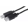 Exertis Connect USB 2.0-kabel A naar B stekker 3m zwart 532450