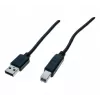 Exertis Connect USB 2.0-kabel A naar B stekker 3m zwart 532450