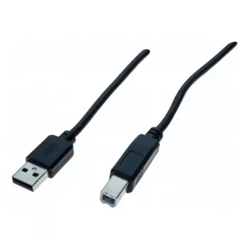 Exertis Connect USB 2.0-kabel A naar B stekker 3m zwart 532450
