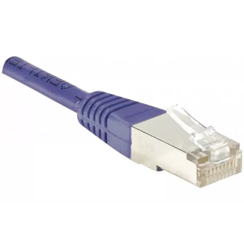 EXERTIS CONNECT Cat6 F/UTP patchkabel, violet, 1,0 m, slim snagless boot 234170