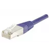 EXERTIS CONNECT Cat6 F/UTP patchkabel, violet, 1,0 m, slim snagless boot 234170