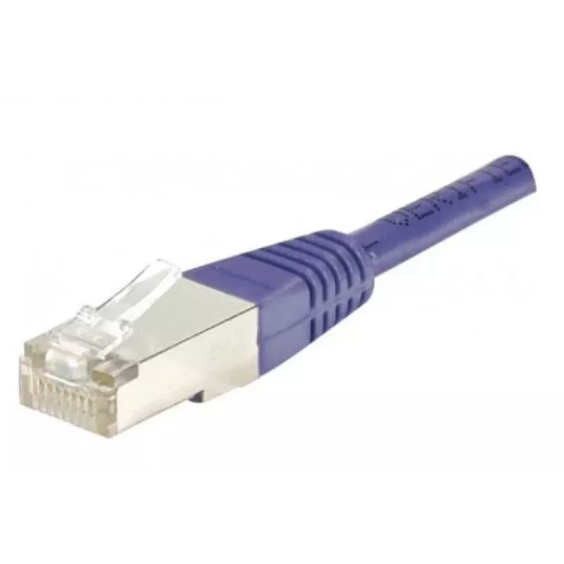 EXERTIS CONNECT Cat6 F/UTP patchkabel, violet, 1,0 m, slim snagless boot 234170