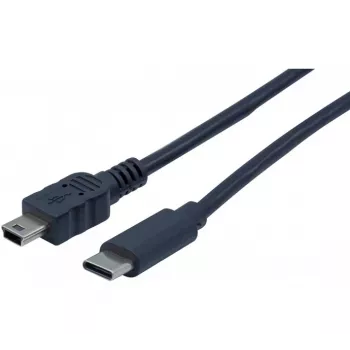 EXERTIS CONNECT USB-C naar mini-USB Type-B kabel, 2,0 m, zwart 532451