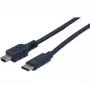 EXERTIS CONNECT USB-C naar mini-USB Type-B kabel, 2,0 m, zwart 532451