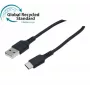Exertis Connect USB 2.0-kabel, 60W, USB-A naar USB-C, zwart, 1,0 m (532555)