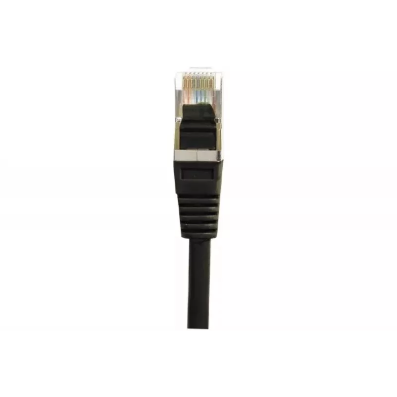 EXERTIS CONNECT Cat6 F/UTP patchkabel, 3 m, zwart, slim snagless boot 234250