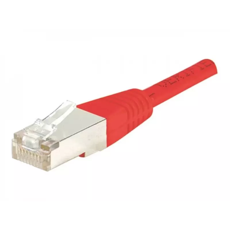 EXERTIS CONNECT Cat.6 F/UTP patchkabel, rood, 1,0 m, slim snagless boot 842103
