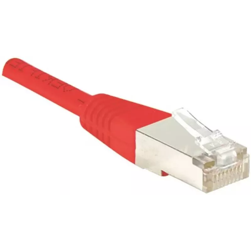EXERTIS CONNECT Cat.6 F/UTP patchkabel, rood, 1,0 m, slim snagless boot 842103