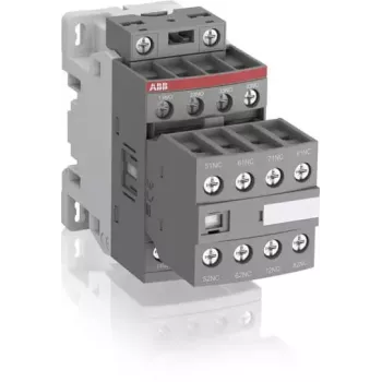 ABB NF44E hulprelais 100-250V AC/DC, 4NO+4NC, schroefklemmen, DIN-rail