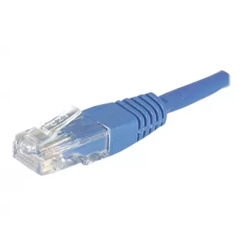 EXERTIS CONNECT Cat.6 U/UTP patchkabel, RJ45, blauw, 3 m, snagless 246730