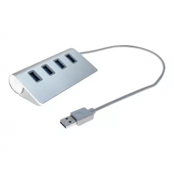 Exertis Connect 4-poorts USB 3.0 hub - desktop - zwart 021312