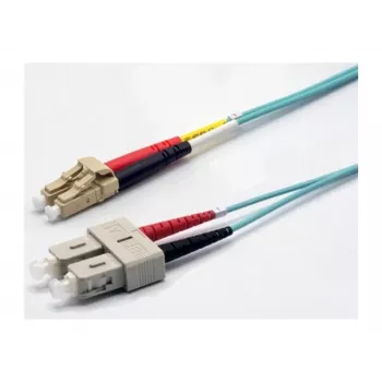 Ekivalan OM3 duplex glasvezel-patchkabel LC/SC 2m aqua COZOM3DCLC2SA0020A