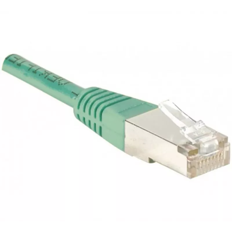 EXERTIS CONNECT Cat.6 F/UTP patchkabel, groen, 3,0 m, slimline snagless, RJ45 842302