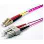 EKIVALAN OM4 duplex glasvezel-patchkabel LC/SC, 50/125 µm, erikaviolet, 5 m COZOM4DCLC2SE0050A