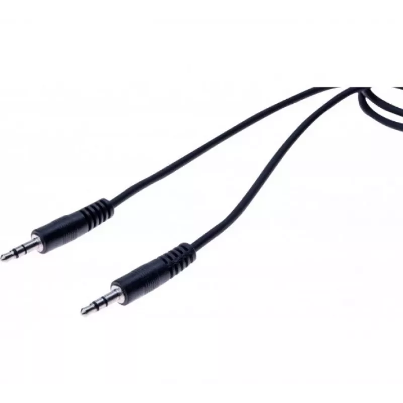 EXERTIS CONNECT 3,5 mm stereo-audiokabel stekker naar stekker 1,5 m zwart 108569