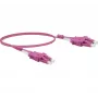 EXERTIS CONNECT OM4 Uniboot LC duplex naar LC duplex glasvezel-patchkabel, 50/125 µm, erikaviolet, 5 m 392954