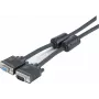 EXERTIS CONNECT SVGA-monitorkabel, 15-polige HD D-Sub stekker/bus, 10,0 m, zwart 119840