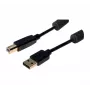 Exertis Connect USB 2.0 Type-A stekker naar Type-B stekker kabel, 3 m, zwart 532432