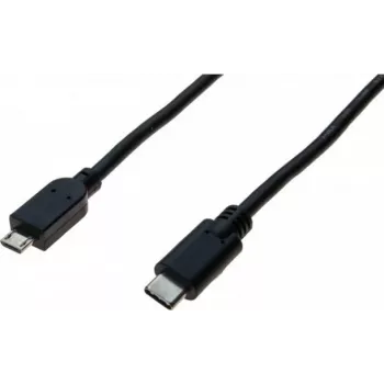 Exertis Connect USB-C naar Micro-USB Type-B kabel, USB 2.0, 1 m, zwart 532481