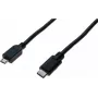 Exertis Connect USB-C naar Micro-USB Type-B kabel, USB 2.0, 1 m, zwart 532481