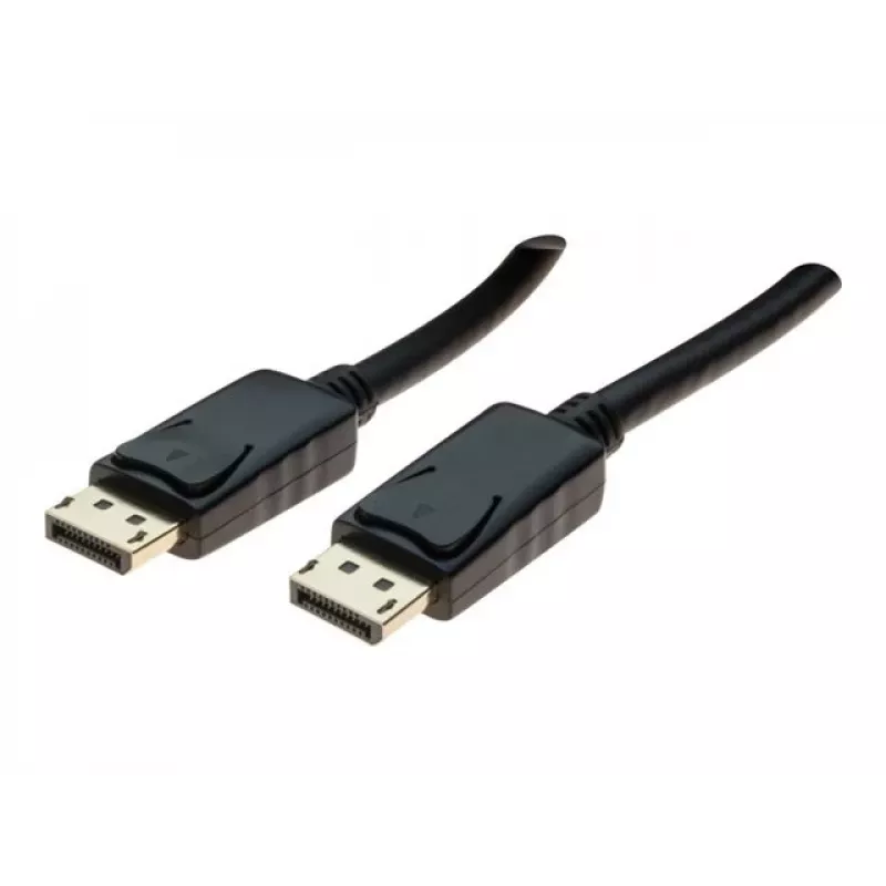 EXERTIS CONNECT DisplayPort-kabel 1.1, DisplayPort-stekker naar stekker, 10 m, zwart EXC128057