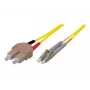 TECLINE OS2 singlemode LWL-patchkabel SC duplex naar LC duplex, 9/125 µm, UPC, LSZH, geel, 7,5 m 39989607