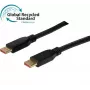 Exertis Connect DisplayPort 2.1-kabel UHBR13.5 GRS stekker naar stekker 3 m zwart 127243