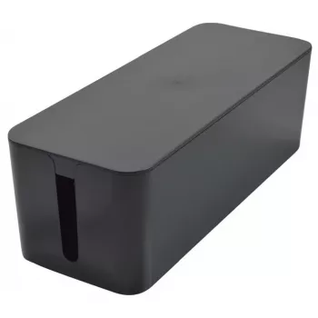 Exertis Connect Kabelmanagement-box groot voor stekkerdozen, zwart, 400 x 160 x 135 mm 573424