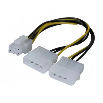 EXERTIS CONNECT Molex naar PCI-E stroomadapterkabel, 25 cm 146691